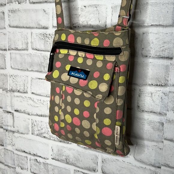 Kavu Limited Edition Polka Dot Crossbody Bag Purse Travel - Picture 3 of 10